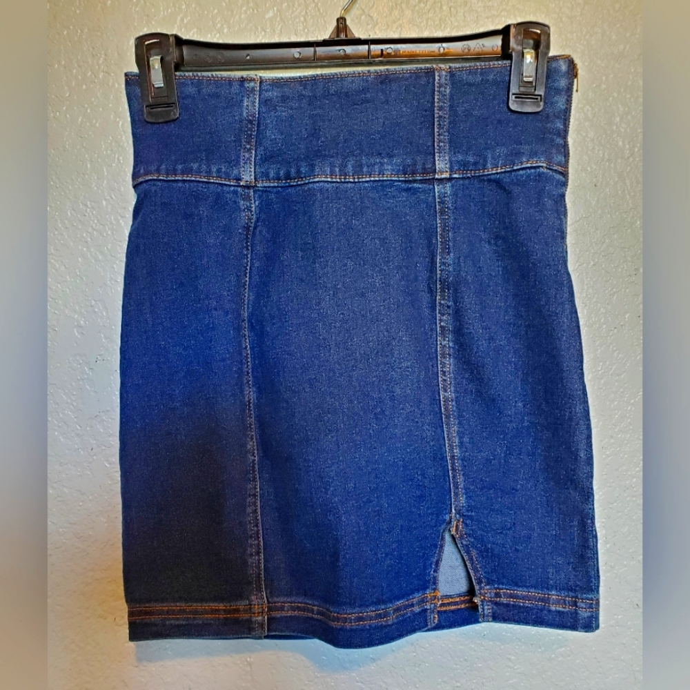 NWT denim mini skirt